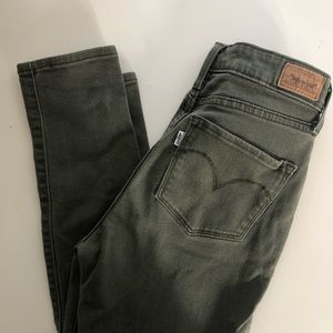 LEVI STRAUSS Olive High Rise Skinny (sz 2 or 26)